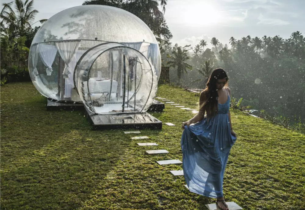 inflatable transparent bubble tent