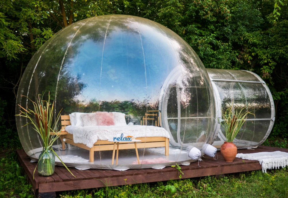 transparent crystal bubble tent