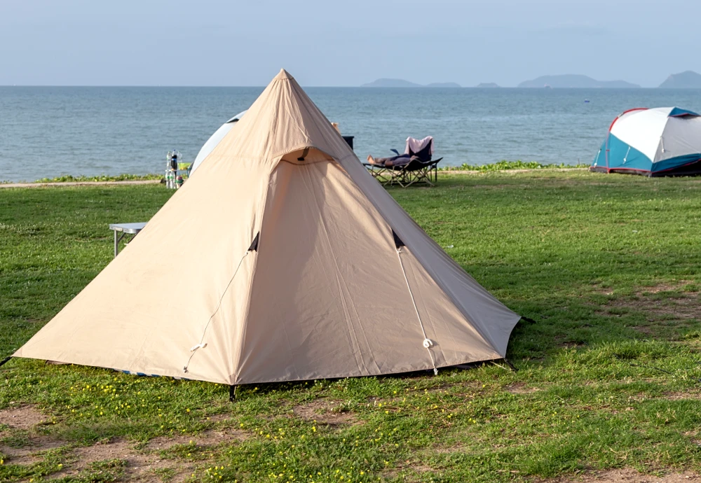 pyramid shaped tent