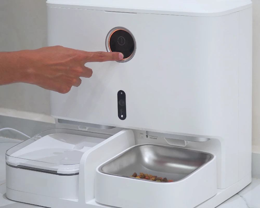 pet water and food dispenser